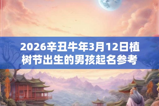 2026辛丑牛年3月12日植树节出生的男孩起名参考 2026辛丑牛年3月12日植树节出生的男孩起名参考