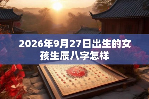 2026年9月27日出生的女孩生辰八字怎样 2026年9月27日出生的女孩生辰八字怎样
