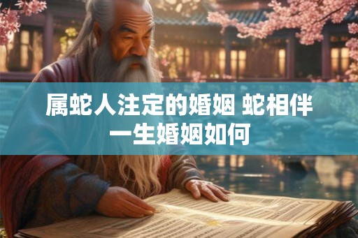 属蛇人注定的婚姻 蛇相伴一生婚姻如何