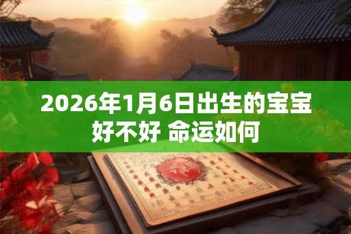 2026年1月6日出生的宝宝好不好 命运如何