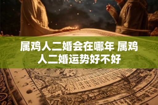 属鸡人二婚会在哪年 属鸡人二婚运势好不好