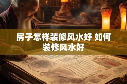 房子怎样装修风水好 如何装修风水好