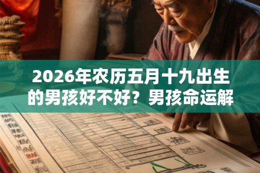 2026年农历五月十九出生的男孩好不好？男孩命运解析大全