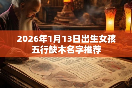 2026年1月13日出生女孩五行缺木名字推荐