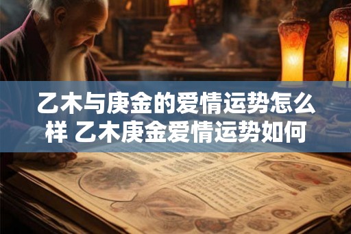 乙木与庚金的爱情运势怎么样 乙木庚金爱情运势如何