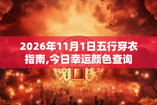 2026年11月1日五行穿衣指南,今日幸运颜色查询