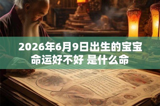 2026年6月9日出生的宝宝命运好不好 是什么命