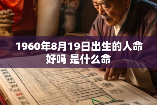 1960年8月19日出生的人命好吗 是什么命
