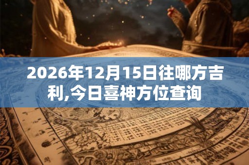 2026年12月15日往哪方吉利,今日喜神方位查询