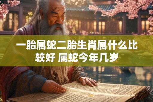 一胎属蛇二胎生肖属什么比较好 属蛇今年几岁