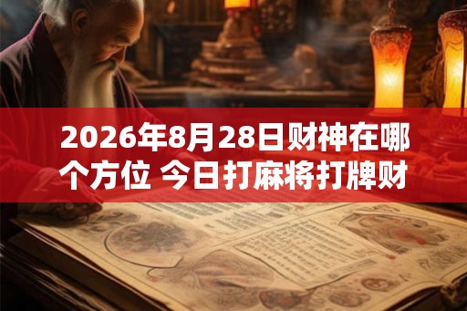 2026年8月28日财神在哪个方位 今日打麻将打牌财神方位