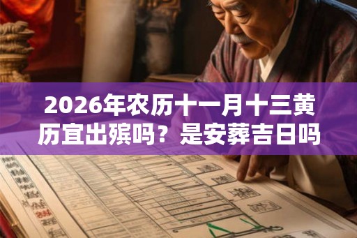 2026年农历十一月十三黄历宜出殡吗？是安葬吉日吗