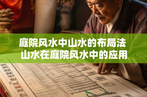 庭院风水中山水的布局法 山水在庭院风水中的应用