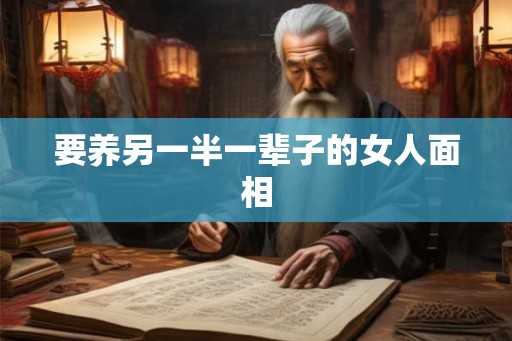 要养另一半一辈子的女人面相