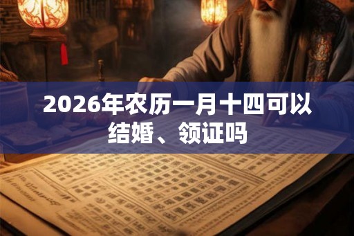 2026年农历一月十四可以结婚、领证吗