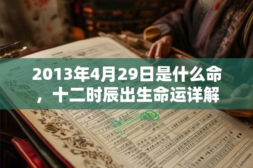 2013年4月29日是什么命,十二时辰出生命运详解 2013年4月29日是什么命,十二时辰出生命运详解