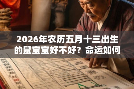 2026年农历五月十三出生的鼠宝宝好不好？命运如何？
