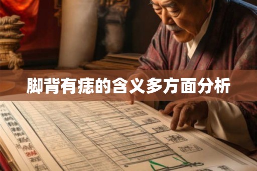 脚背有痣的含义多方面分析