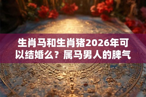 生肖马和生肖猪2026年可以结婚么？属马男人的脾气性格特点