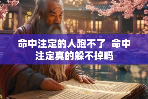 命中注定的人跑不了  命中注定真的躲不掉吗