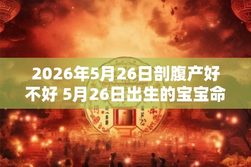 2026年5月26日剖腹产好不好 5月26日出生的宝宝命运怎么样 2026年5月26日剖腹产好不好 5月26日出生的宝宝命运怎么样