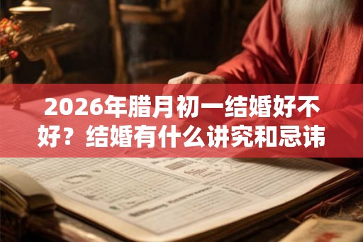 2026年腊月初一结婚好不好？结婚有什么讲究和忌讳？