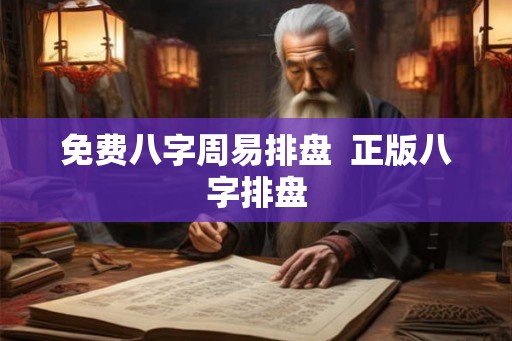免费八字周易排盘  正版八字排盘