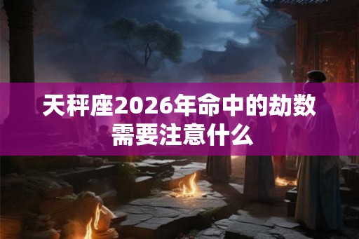 天秤座2026年命中的劫数 需要注意什么
