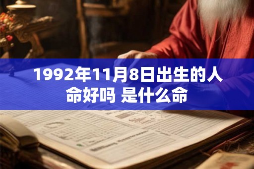 1992年11月8日出生的人命好吗 是什么命 1992年11月8日出生的人命好吗 是什么命