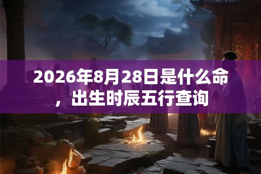 2026年8月28日是什么命，出生时辰五行查询