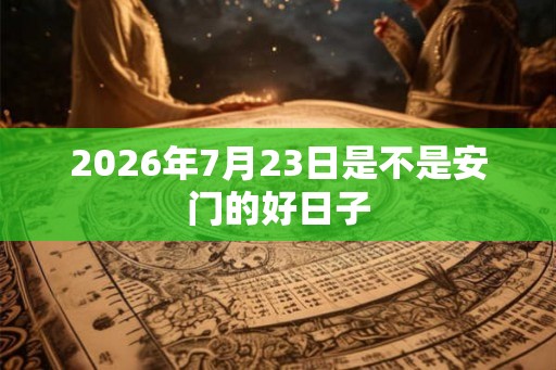 2026年7月23日是不是安门的好日子