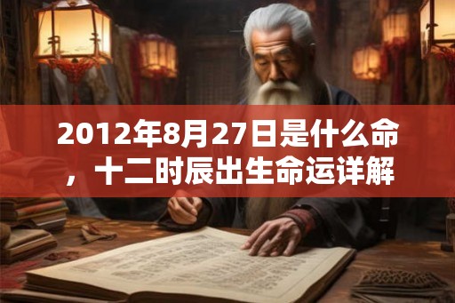 2012年8月27日是什么命,十二时辰出生命运详解 2012年8月27日是什么命,十二时辰出生命运详解