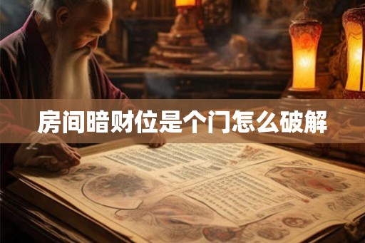 房间暗财位是个门怎么破解