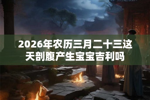 2026年农历三月二十三这天剖腹产生宝宝吉利吗