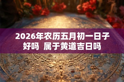 2026年农历五月初一日子好吗  属于黄道吉日吗
