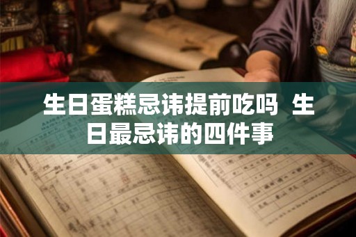 生日蛋糕忌讳提前吃吗  生日最忌讳的四件事