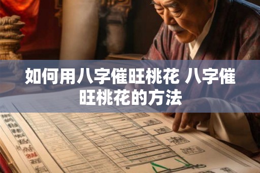 如何用八字催旺桃花 八字催旺桃花的方法