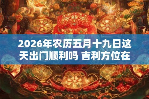 2026年农历五月十九日这天出门顺利吗 吉利方位在哪