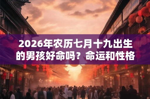 2026年农历七月十九出生的男孩好命吗？命运和性格如何？