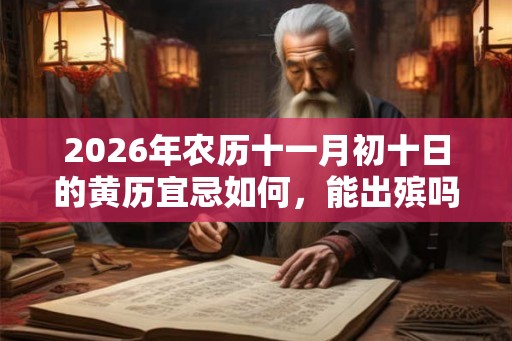 2026年农历十一月初十日的黄历宜忌如何，能出殡吗？