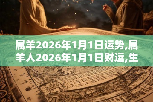 属羊2026年1月1日运势,属羊人2026年1月1日财运,生肖羊2026年1月1日运势