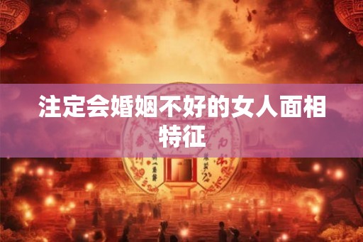 注定会婚姻不好的女人面相特征