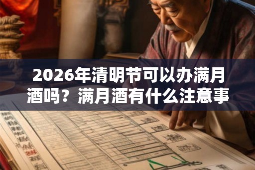 2026年清明节可以办满月酒吗？满月酒有什么注意事项？