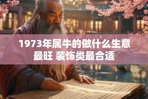 1973年属牛的做什么生意最旺 装饰类最合适