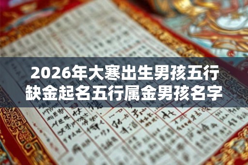 2026年大寒出生男孩五行缺金起名五行属金男孩名字