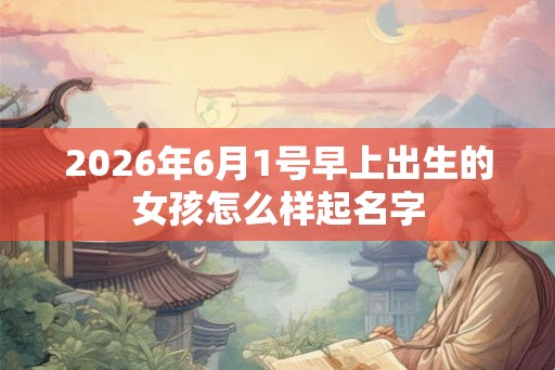 2026年6月1号早上出生的女孩怎么样起名字