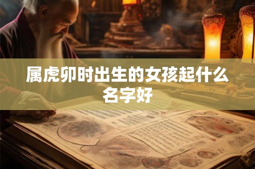 属虎卯时出生的女孩起什么名字好