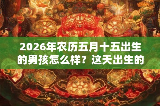 2026年农历五月十五出生的男孩怎么样？这天出生的男孩命运解析