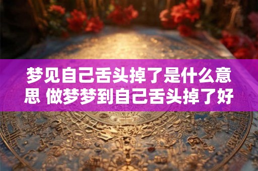 梦见自己舌头掉了是什么意思 做梦梦到自己舌头掉了好不好