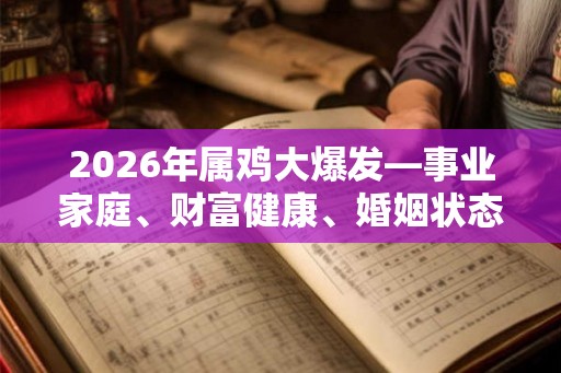 2026年属鸡大爆发—事业家庭、财富健康、婚姻状态详解 2026年属鸡大爆发—事业家庭、财富健康、婚姻状态详解